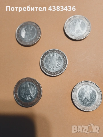 монети от 1 евро, снимка 2 - Нумизматика и бонистика - 53223459