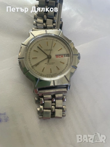 Продавам часовник Слава автомат, снимка 3 - Мъжки - 32759480