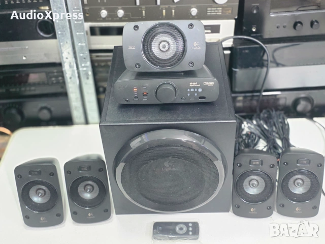 🔊 Logitech Z906 – звук като в кино, директно вкъщи! 🎬💥, снимка 5 - Ресийвъри, усилватели, смесителни пултове - 53654668