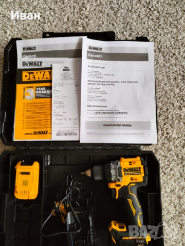 Винтоверт DeWalt DCD800E1, снимка 11 - Винтоверти - 54184297