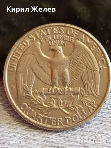 Три монети QUARTER DOLLARS UNITED STATES of AMERICA различни години 51801, снимка 2 - Нумизматика и бонистика - 52388541