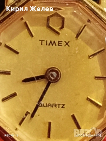 Модерен дамски часовник TIMEX QUARTZ позлатен за КОЛЕКЦИЯ 52858, снимка 7 - Антикварни и старинни предмети - 53390195