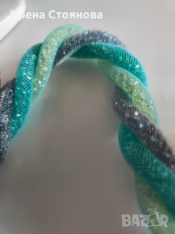 Колие с естествен цвят на орхидея в сини нюанси. Цветето е направено, като брошка , снимка 13 - Колиета, медальони, синджири - 53738127