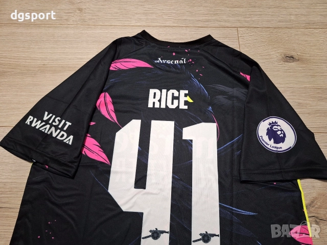 Флуоресцентна футболна фланелка на АРСЕНАЛ#ДЕКЛАН РАЙС#41!, снимка 4 - Футбол - 52064132