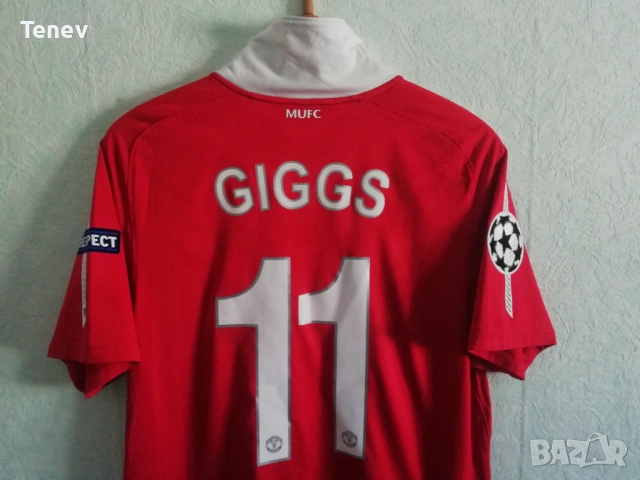 Manchester United Giggs Nike Champions League оригинална тениска фланелка Манчестър Юнайтед Гигс, снимка 3 - Тениски - 53006024