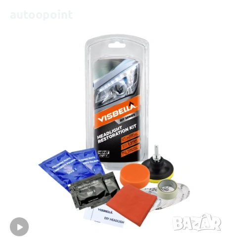 Комплект Полиране на Фарове възстановяване кола Visbella