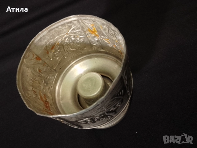 свещник норвежки калай 9/7 см, снимка 3 - Декорация за дома - 51895462