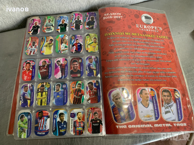 албум с метални карти с футболисти, снимка 4 - Колекции - 44949366