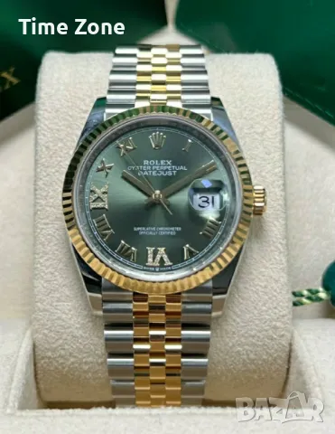 Rolex Datejust 36mm Steel Pink Dial Diamond Automatic Дамски Различни Варианти, снимка 15 - Дамски - 48183246