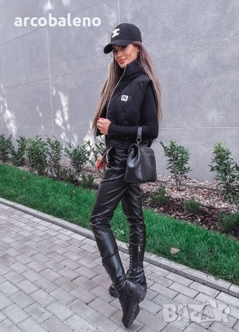 Дамско ватирано яке без ръкави с цип, 2цвята , снимка 9 - Якета - 52156139