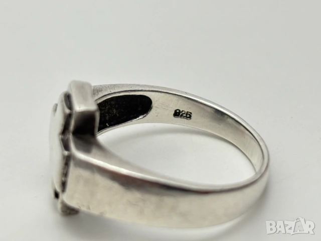 Мъжки Сребърен Пръстен (проба 925)- 5,75 грама, снимка 3 - Пръстени - 53897763