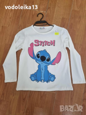 нови блузи с дълъг ръкав със Стич, снимка 3 - Детски Блузи и туники - 52019184
