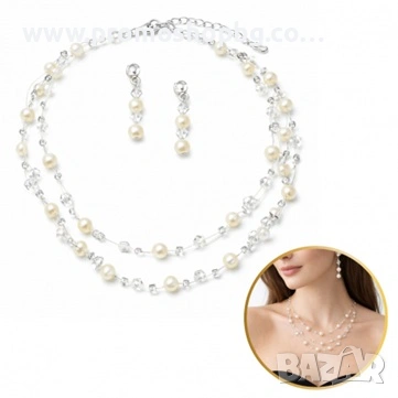 Комплекти бижута, гривни, колиета, пръстени, с черна и бяла детелина- различни видове, снимка 2 - Бижутерийни комплекти - 53253840