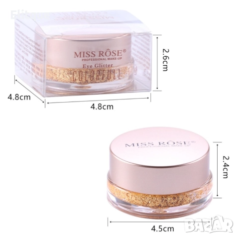 Цветен блясък за лице и коса MISS ROSE, снимка 10 - Други - 52831108
