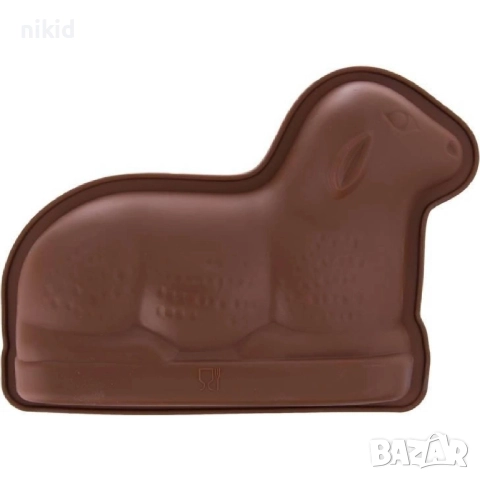 Овца Агне голяма кексова форма за кекс сладкиш силиконов молд десерти гипс, снимка 3 - Форми - 51705577