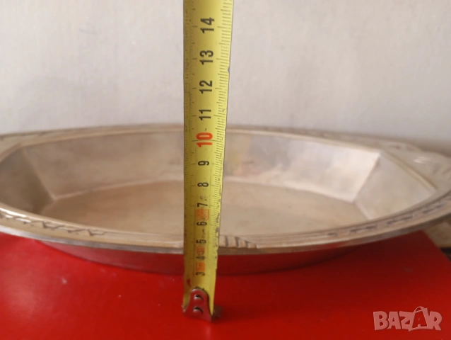 Посребрена купа,панер арт нуво, снимка 2 - Антикварни и старинни предмети - 54253363