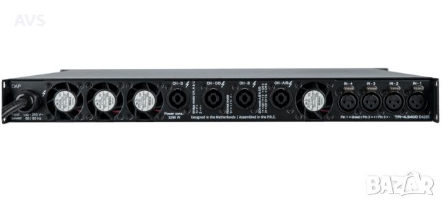 Усилвател с вградено DSP DAP TA-4.3400 4x 3400W touring amplifier, снимка 2 - Ресийвъри, усилватели, смесителни пултове - 45770138