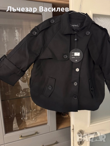 Къс дамски тренч , снимка 3 - Якета - 51871932