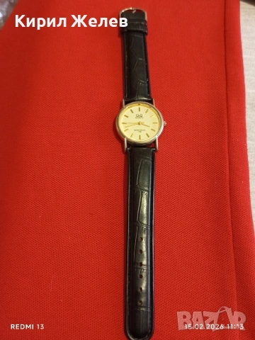 Красив дамски часовник Q/Q QUARTZ с кожена каишка перфектно състояние 51828, снимка 5 - Дамски - 53482036