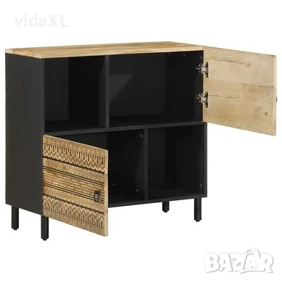 vidaXL Бюфет 80x33,5x75 см грубо мангово дърво масив（SKU:4018655）, снимка 2 - Бюфети - 48806751