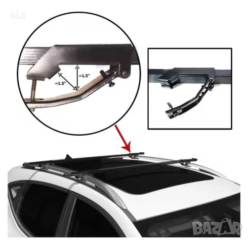 Греди за кола- комби, напречни, 132см, 2бр, снимка 3 - Аксесоари и консумативи - 48047097