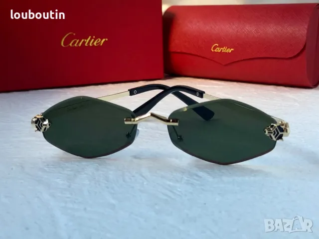 Cartier 2024 дамски слънчеви очила ромб 3 цвята, снимка 6 - Слънчеви и диоптрични очила - 47667819