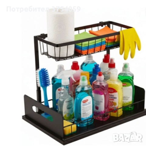 Органайзер за баня и кухня Cheffinger – идеално решение за ред и пространство, снимка 4 - Други стоки за дома - 53174094