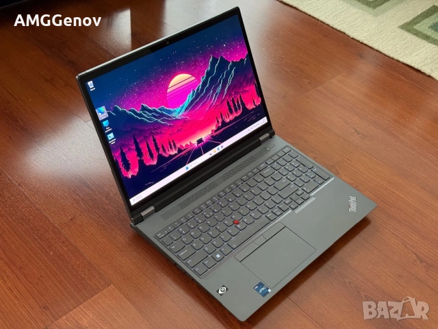 16’ UHD+4K Oled Touch/i7-12850HX/Tinkpad P16 Gen1/32GB DDR5/1TB SSD/RTX A1000, снимка 2 - Лаптопи за работа - 54042569