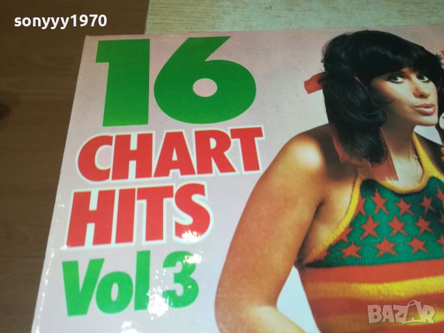 16 CHART HITS VOL 3 1972 MADE IN ENGLAND-ПЛОЧА 1607240818, снимка 3 - Грамофонни плочи - 46593532