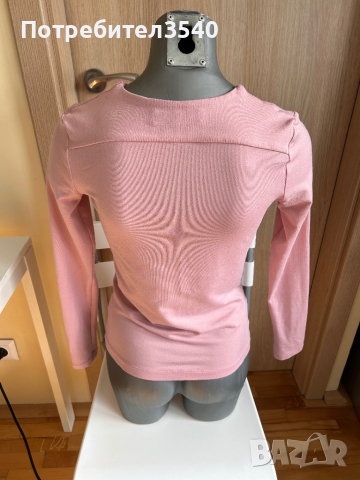 Дамска розова блуза с дълъг ръкав, снимка 8 - Блузи с дълъг ръкав и пуловери - 45057478