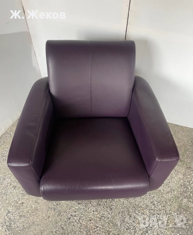 Кожено кресло, снимка 2 - Дивани и мека мебел - 52892188