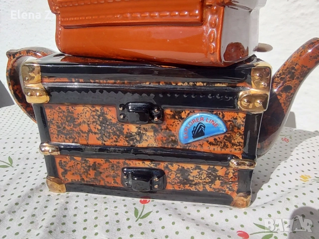 Разкошен винтидж чайник Африканско сафари , снимка 17 - Декорация за дома - 53807911