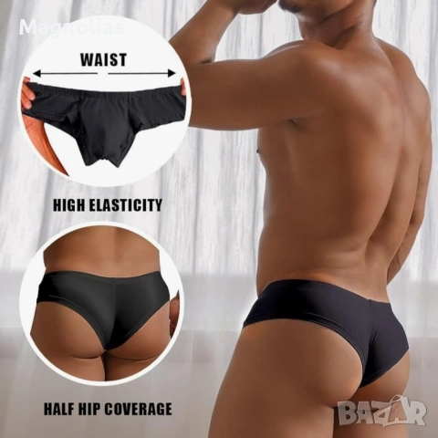 Мъжки Полупрашки ниска талия слил U-∑, снимка 5 - Бельо - 53803418