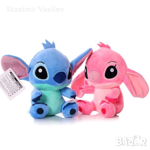 Прекрасни Плюшени Играчки Disney Stitch - Сини и Розови Кукли от Карикатурата "Лило и Стич", снимка 2 - Плюшени играчки - 46395845