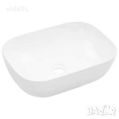 vidaXL Мивка, 45,5x32x13 см, керамична, бяла（SKU:143915