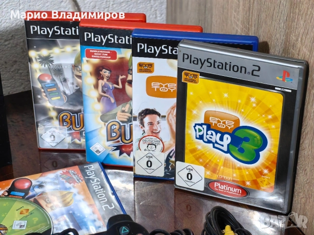Playstation 2 slim + игри и buzz, снимка 3 - PlayStation конзоли - 51665668