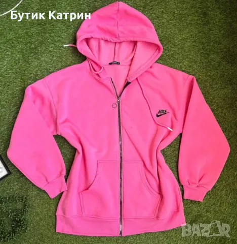 Ватиран памучен сутичър Nike , снимка 1 - Суичъри - 48593241