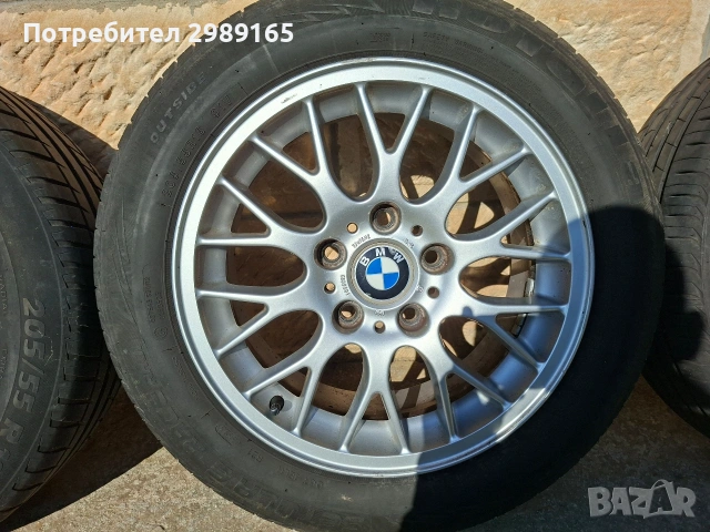 Оригинални BMW Style 42 16" джанти с гуми 205/55/16 – E46 / E36 / Z3, снимка 4 - Гуми и джанти - 53839815