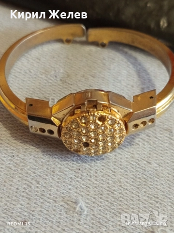 Стар механичен часовник дамски тип гривна GROVANA SWISS MADE позлатен 51474, снимка 8 - Антикварни и старинни предмети - 52363909