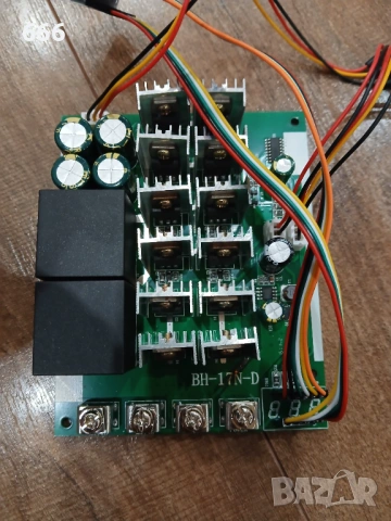 BH-17N-D PWM модул за контрол на оборотите на двигателя Uin=12-48V Imax=60A с превключвател , снимка 2 - Друга електроника - 53622021