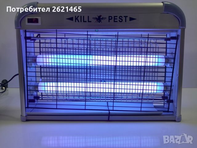 Инсектицидна UV лампа против комари, мухи и други насекоми 20W, лампи, снимка 2 - Други - 45345002