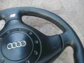 Трилъчев волан - кожен S Line - Audi A4 B5 - 1995 г до 1997 год. и за Ауди А6 и А8  !, снимка 8