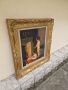 Страхотна изключително красива антикварна белгийска картина масло върху платно , снимка 5