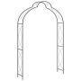 vidaXL Градинска арка, черна, 150x34x240 см, желязо(SKU:47095, снимка 1 - Други - 45147292