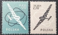 Полша, 1958 г. - лот марки на теми архитектура, риби, самолети, медали, коне, история и др., снимка 6