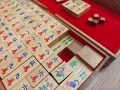 Лукс комплект игра Mah-Jongg (Ма джонг) от масивно дърво Самена. Нов!, снимка 5