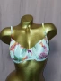 Hunkemoller 80 D Бял ,сатенен сутиен на цветя, снимка 1