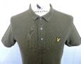 Lyle & Scott Mens Olive green Casual Polo Shirt - мъжка поло тениска в зелено размер  M/S , снимка 2