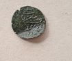 Стара медна монета мангър,1099 г., снимка 4