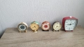 Лот от 5 броя стари будилници, снимка 1